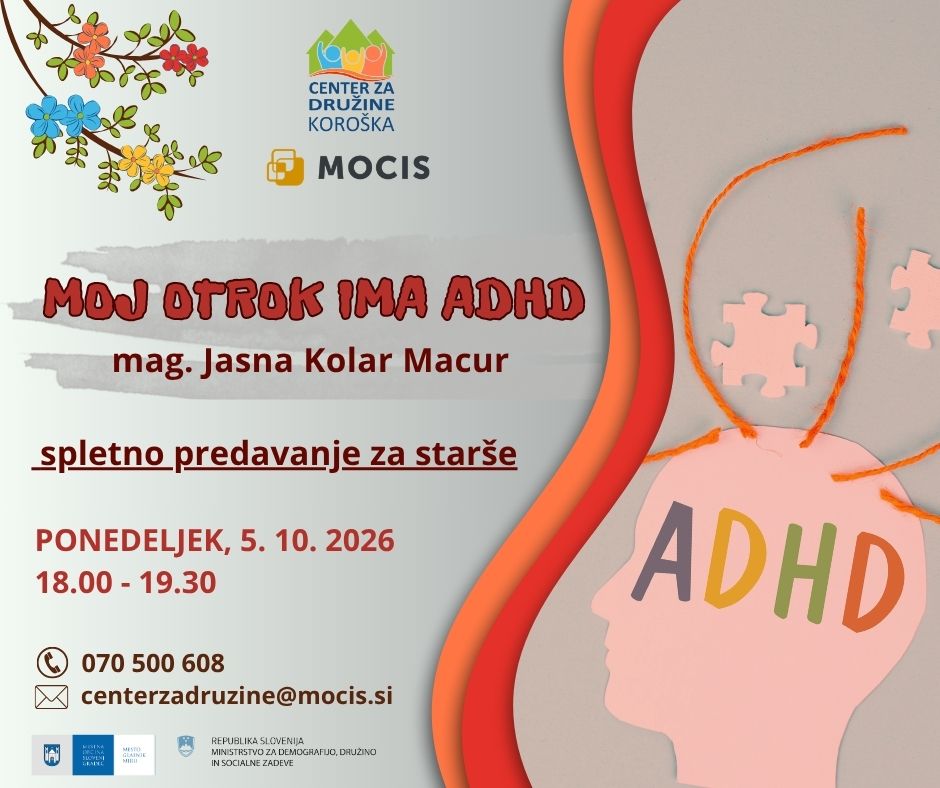 Moj otrok ima ADHD